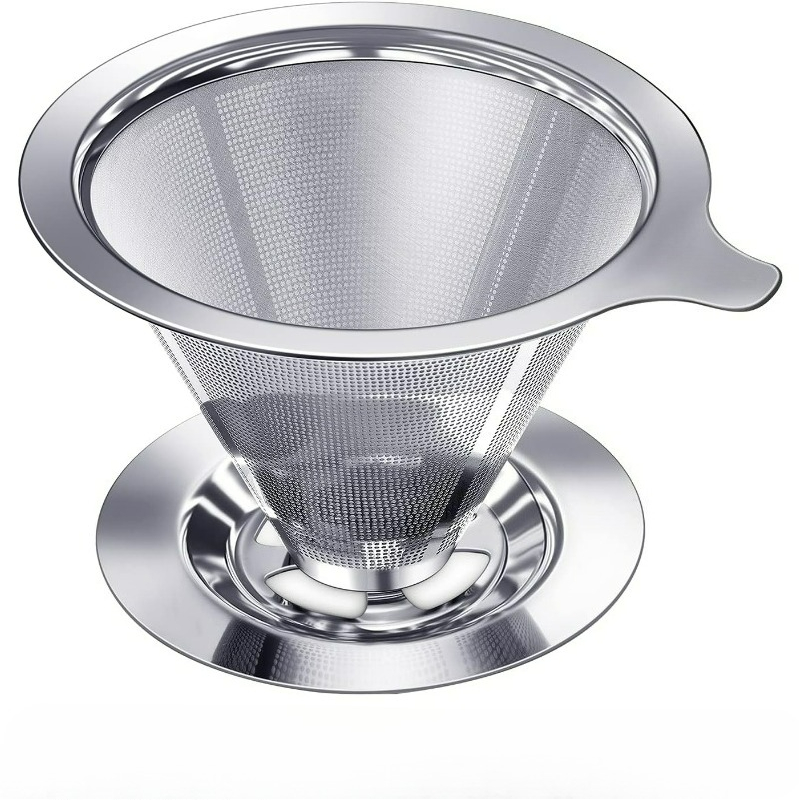 Coffee Equipment Pour Over - Kaffeetropfer zum Übergießen, Filter aus Edelstahl