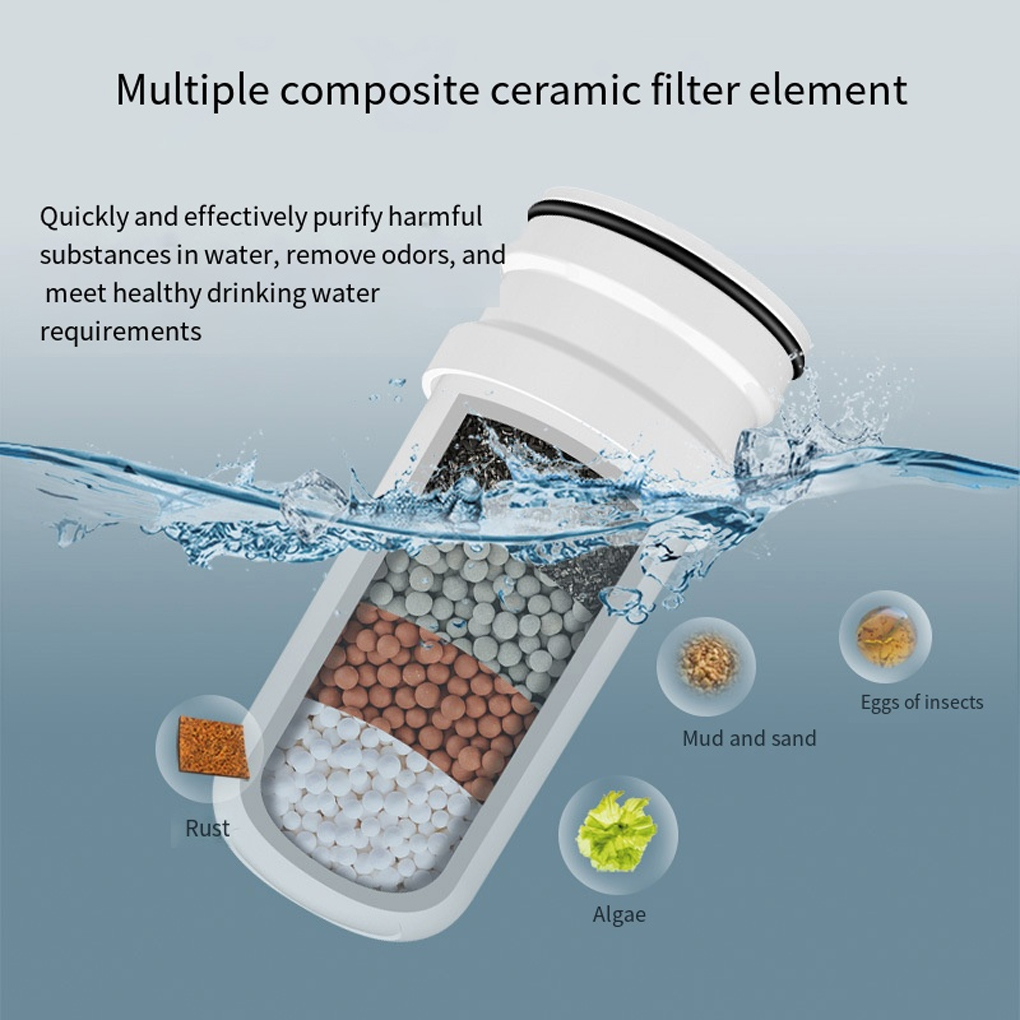 Water Filter Cartridge - 4 Stück Langlebige Keramik-Wasserhahnfilterkartuschen Ersatz-Reinigungsfilter für