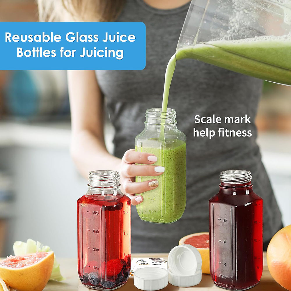 Glas-Saftflaschen mit Deckeln, – Bean Hopper Lid Bewertung und Preis
