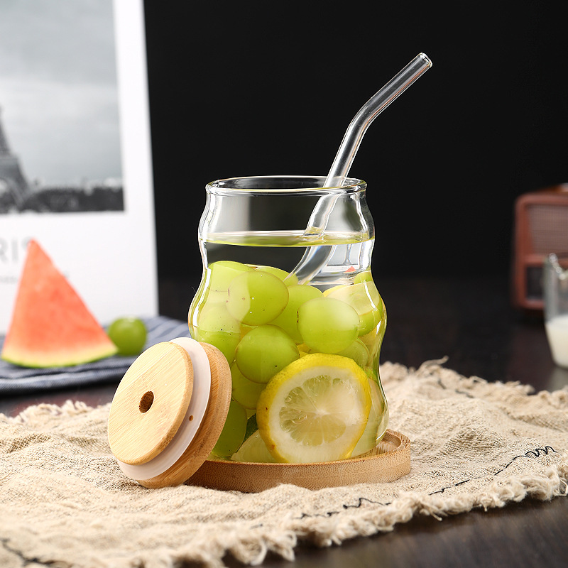 500ml Glas-Trinkbecher mit Str – Bean Hopper Lid Bewertung und Preis